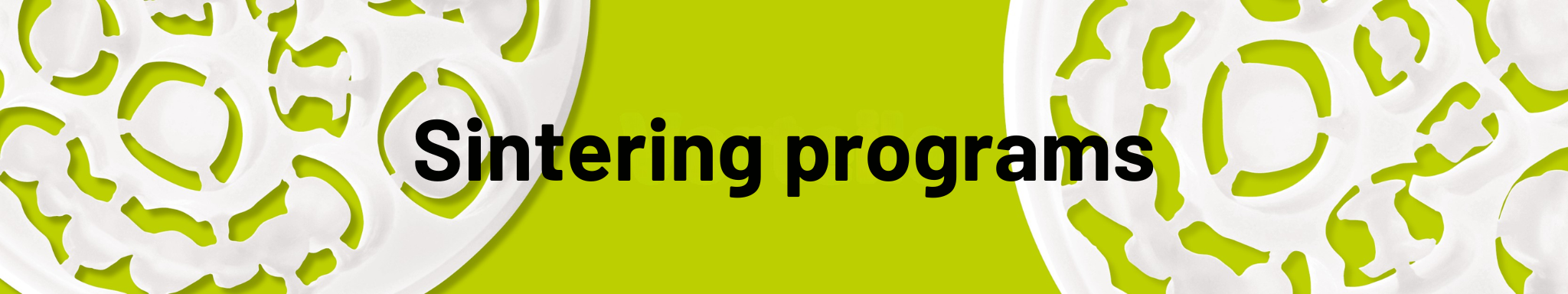 sintering programs