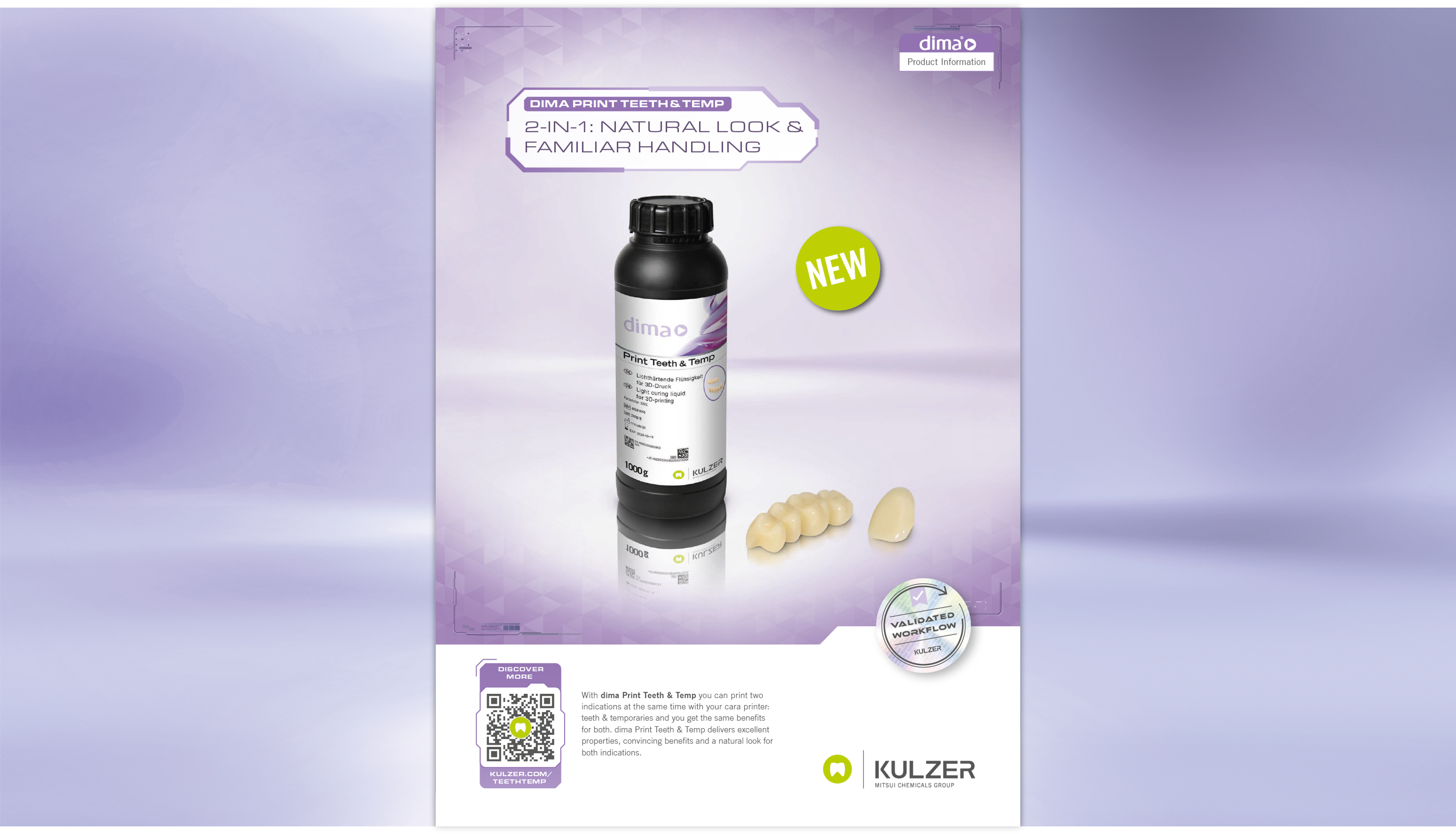 dima Print Teeth & Temp Product Information