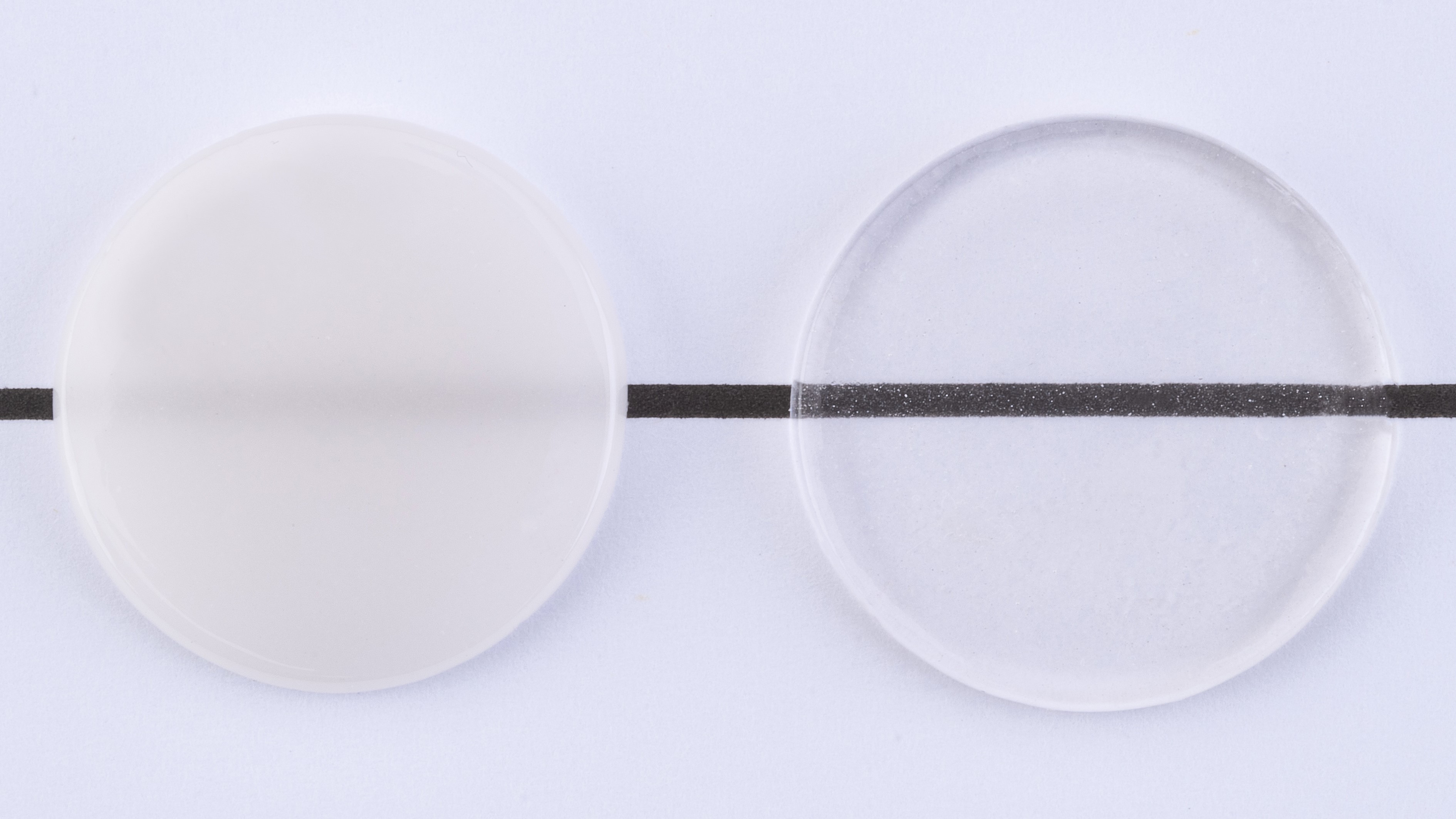 Transparency of Glaze Fluo and Glaze