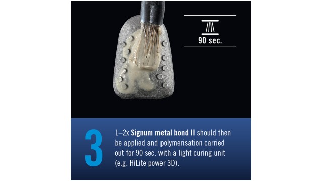 Signum metal bond step 3